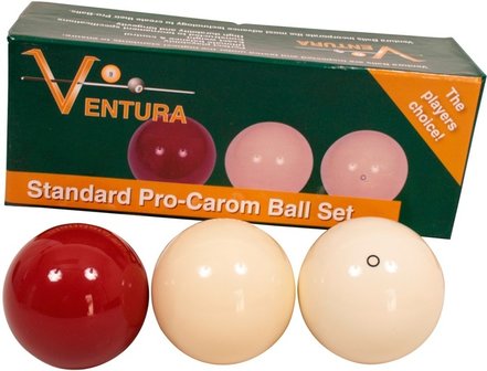 Carambole ballen set Ventura Dark red 