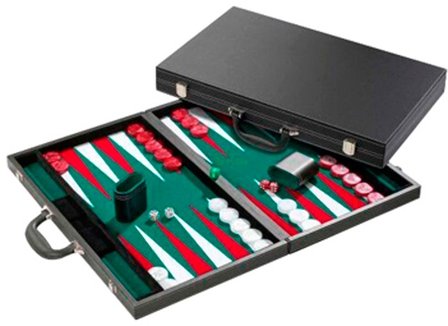 Backgammon deluxe, ingelegd 