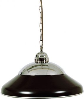 Biljartlamp SOLO 45 cm, chroom/zwart