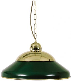 Biljartlamp SOLO 45 cm, koper/groen 