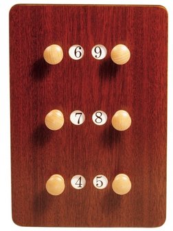 Scorebord Carambole X3, 24 x 35 cm 