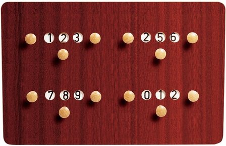 Scorebord Carambole X4, 61 x 40 cm  