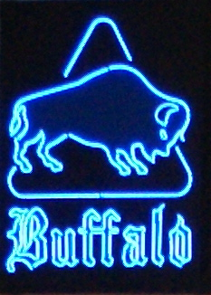 BUFFALO LOGO NEON SIGN