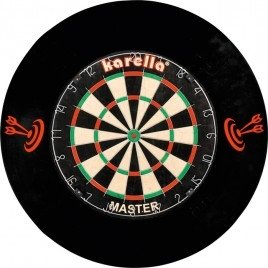 Dartboard Surround zwart 4 delig