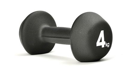 Dumbbell Adidas neopreen, 4 Kg