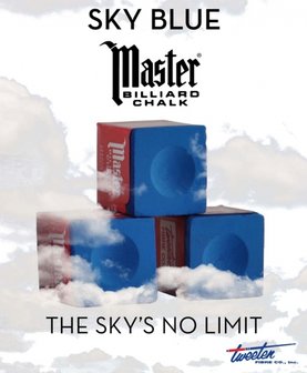 Master Sky Blue doosje 12 krijtjes