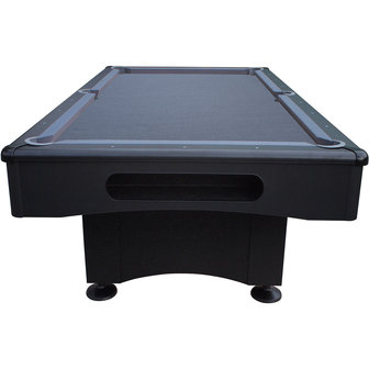 Buffalo Pooltafel type Eliminator II pooltable black met grijs laken