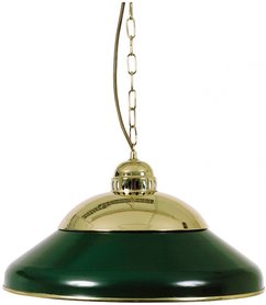 Biljartlamp SOLO 45 cm, koper/groen 